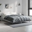 Estructura de cama madera de ingeniería gris hormigón 140x190cm