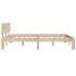 Estructura de cama de matrimonio madera maciza 135x190