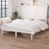 Estructura de cama madera maciza de pino blanco 135x190