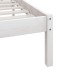 Estructura de cama madera maciza de pino blanco 135x190