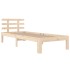 Estructura de cama madera maciza 100x200