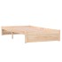 Estructura de cama madera maciza 100x200