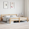 Estructura de cama de madera maciza de pino 180x200 cm