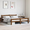 Estructura de cama madera maciza pino marrón miel 160x200 cm