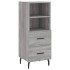 Aparador alto madera contrachapada gris Sonoma 34,5x34x180