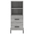 Aparador alto madera contrachapada gris Sonoma 34,5x34x180