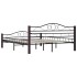 Estructura de cama de metal negra 160x200