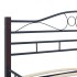 Estructura de cama de metal negra 160x200