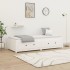 Sofá cama madera maciza de pino blanco 90x200