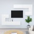 Mueble de pared para TV madera contrachapada blanco