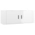 Muebles para TV de pared 3 uds blanco brillante 100x34,5x40