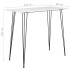 Mesa alta de cocina blanco 120x60x105