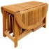 Set comedor de jardín plegable 5 piezas madera maciza de