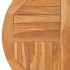 Superficie de mesa redonda madera maciza de teca 2,5 cm 80