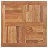 Superficie de mesa cuadrada madera maciza de teca 80x80x2,5