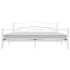 Estructura de cama de metal blanca 180x200