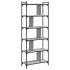 Librería 6 estantes madera ingeniería gris Sonoma 76x32x192