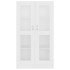 Vitrina de madera contrachapada blanco 82,5x30,5x150