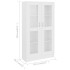 Vitrina de madera contrachapada blanco 82,5x30,5x150