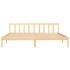 Estructura de cama madera maciza de pino 200x200