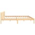 Estructura de cama madera maciza de pino 200x200