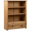 Librería de madera maciza de pino estilo Panamá 80x35x110 cm