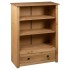 Librería de madera maciza de pino estilo Panamá 80x35x110