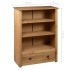 Librería de madera maciza de pino estilo Panamá 80x35x110