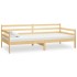 Sofá cama con colchón madera de pino maciza 90x200