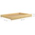 Sofá cama con cajones madera de pino maciza 90x200