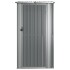 Cobertizo de jardín acero galvanizado gris 118,5x97x209,5