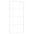 Puerta corredera ESG vidrio y aluminio blanca 102,5x205