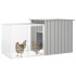 Jaula de gallinas acero galvanizado gris 200x91x100