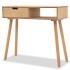 Mesa consola de madera maciza de pino 80x30x72 cm