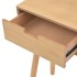 Mesa consola de madera maciza de pino 80x30x72 cm