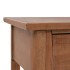 Mesa consola de madera de abeto maciza marrón 126x40x77,5