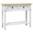 Mesa consola Corona Range de pino mexicano blanco 90x34,5x73