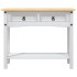 Mesa consola Corona Range de pino mexicano blanco 90x34,5x73