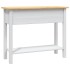 Mesa consola Corona Range de pino mexicano blanco 90x34,5x73