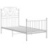 Estructura de cama de metal blanco 100x200