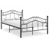 Estructura de cama de metal negro 120x200