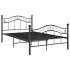 Estructura de cama de metal negro 120x200