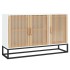 Aparador de madera contrachapada blanco 105x30x65