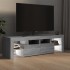 Mueble de TV con luces LED gris Sonoma 140x36,5x40