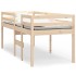 Cama alta madera maciza pino 80x200