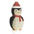 Pingüino de Navidad decorativo con LED tela lujosa 180