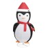 Pingüino de Navidad decorativo con LED tela lujosa 180