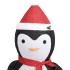 Pingüino de Navidad decorativo con LED tela lujosa 180