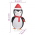 Pingüino de Navidad decorativo con LED tela lujosa 180