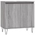 Set de muebles de baño 3 pzas madera contrachapada gris